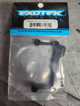 1279b Exotek 617037371814 Kyosho Rb6 Sc6 Rt6 Rr Camber Plate Black Aluminum Bnip
