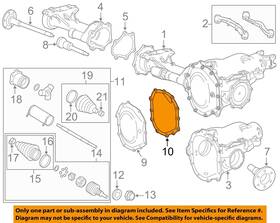 20768579 Gm Oem 11-23 Sierra 2500 Hd Carrier Front Axles-difrntal Cover Gasket