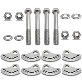 Golknha 768795461603 4 Pcs 304 Stainless Steel Camber Lock Alignment Fix And Upper Arm Cam Bolt Kit