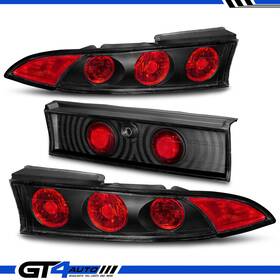 Mb282-uurw3-bh Gt4auto 1995 96 97 98 1999 For Mitsubishi Eclipse Black Red Rear Taillights 3pcs Set