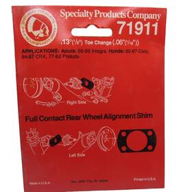 71911 Honda Full Contact Rear Wheel Alignment Shim 1/16 Inch For Acura Integra Civic