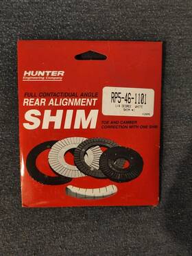 Rp5-46-1101 Hunter New Full Contact/dual Angle Rear Alignment Shim -