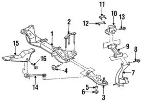 54475-15u00 Infiniti Genuine Strut Rod Bolt