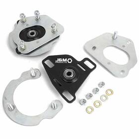 24230r J&m Products For 2015-2023 Mustang Independently Adj Caster Camber Plates Red