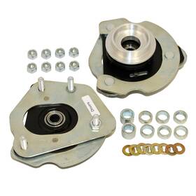 24233r J&m Products For 2015-2023 Mustang Caster Camber Plates Coil Over Struts Red