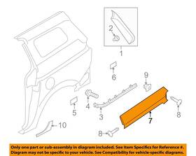 83915a9000 Kia Oem 15-21 Sedona Side Panel Exterior Trim-rail Cover