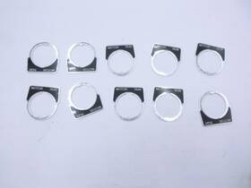 9001kn236 Legend 10 Pack Plate 30mm Panel Mounting Size Half Round 1-3/4 Inch Ht 1-5/8 W
