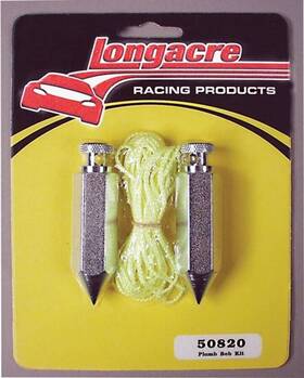 52-50820 Longacre Racing Products Plumb Bob - 2 Steel Bobs String Included Kit