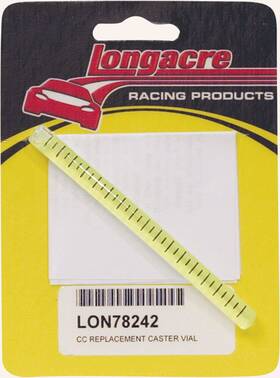 52-78242 Longacre Racing Products Bubble Vial - Caster / Camber Gauges Each