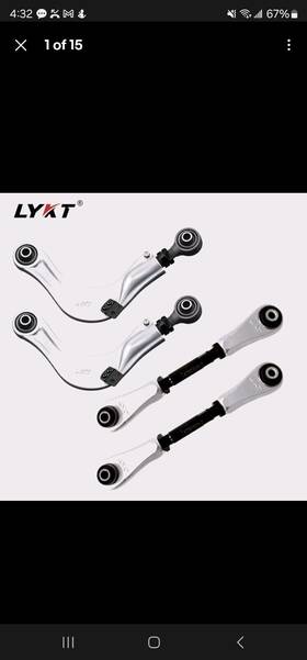 Ktsy020-6-7 Lykt 4pcs Alignment Arms Rear Camber&toe Kit For Honda Civic Accord Cr-v Insight