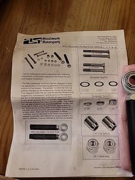 Mmtr-1 Maximum Motorsports Adjustable Tie Rod End / Bumpsteer Mmtr-1 Maximum Motorsports Adjustable Tie Rod End / Bumpsteer