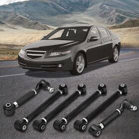 1yuqi3 Maxpeedingrods 6pcs Rear Upper And Lower Camber Arms For 2003-2007 Honda Accord 2004-08 Acura Tsx