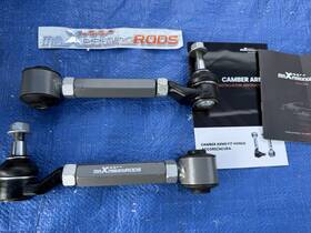 24p7qb Maxpeedingrods Adjustable Rear Camber Arms Kit For 2003-2007 Honda Accord 2004-2008 Acura Tsx
