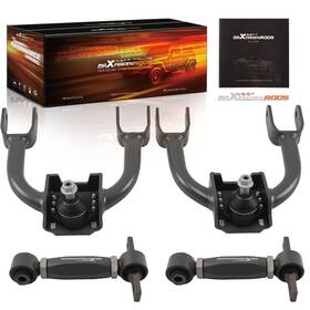 Maxpeedingrods 2lr97j Adjustable Front Upper Rear Camber Arm Kit For 92-95 Honda Civic 94-01 Integra