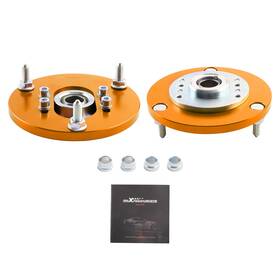Maxpeedingrods 4tx1qz 2pcs Front Pillow Coil Bushing Top Mounts For Bmw E46 Adjustable Camber Plate