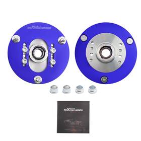 5ob2sx Maxpeedingrods 2x Camber Plate Pair Fits For Bmw E46 320 323 325 328 M3 Front Top Upper Mount