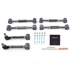 5torjy Maxpeedingrods Adjustable Rear Upper Lower Camber Arms Toe Kits For Honda Accord 1998-2002