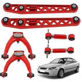 6ltopv Maxpeedingrods Lower Control Arm Front And Rear Adjustable Camber Kit For 96-00 Honda Civic