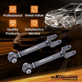 8uoxan Maxpeedingrods Adjustable Rear Toe Trailing Arms Kit Alignment For 2015-2022 2023 Ford Mustang
