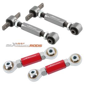 9eo8fy Maxpeedingrods 4x Rear Adjustable Upper Camber Toe Control Arms Kit For Honda Crx 1988-1991