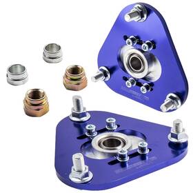 9lphbe Maxpeedingrods 2x Front Steel Camber Caster Plates Coilover Alignment For Toyota Celica 00-06