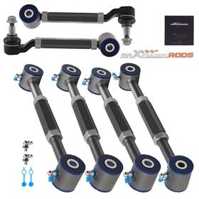 C7ui35 Maxpeedingrods 6pcs Adjustable Rear Camber Toe Arm Suspension Kit For Honda Accord 1998-2002