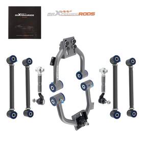 Cdk7jy Maxpeedingrods Adjustable Front Rear Upper Lower Camber Arm Set For 2003-2007 Honda Accord