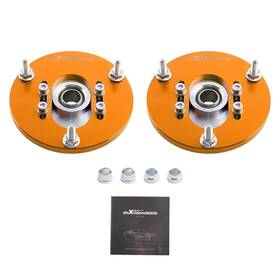Cpyn63 Maxpeedingrods Front Ball Bushing Top Upper Mounts For Bmw E46 Adjustable Camber Plate