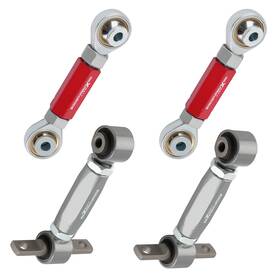Ct16o3 Maxpeedingrods 4x Adjustable Rear Upper Camber Toe Arms Left And Right For Honda Civic 1988-2000