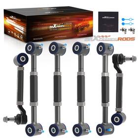 Djun3s Maxpeedingrods 6x Adjustable Rear Upper Lower Camber Toe Arms Kit For Honda Accord 1998-2002 Djun3s Maxpeedingrods 6x Adjustable Rear Upper Lower Camber Toe Arms Kit For Honda Accord 1998-2002