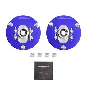 F3vryn Maxpeedingrods Coilover Camber Plate Pair Fit Bmw E46 320 323 325 328 M3 Front Top Upper Mount