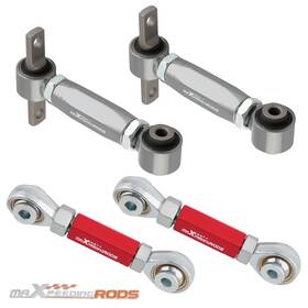 Maxpeedingrods Fmhd7w Rear Adjustable Upper Camber Toe Arms For 88-00 Honda Civic 90-01 Acura Integra