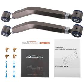 H92uga Maxpeedingrods Pair Adjustable Rear Upper Camber Control Arms For Dodge Charger Lx/ld 2006-2023