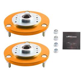 He5kyv Maxpeedingrods 2pcs Front Pillow Coil Bushing Top Mounts For Bmw E46 Adjustable Camber Plate