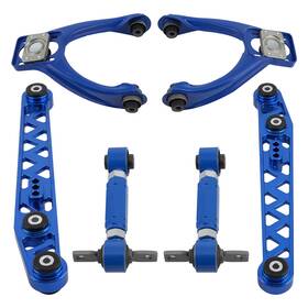 Hvtdz3 Maxpeedingrods Rear Lower And Front Upper Control Arms Camber Kit For 96-00 Honda Civic
