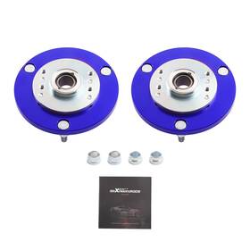 Jq4k2e Maxpeedingrods 2pcs Coil Top Hat Front Mount Camber Plates For Bmw E46 3 Series 1998-2005 Blue