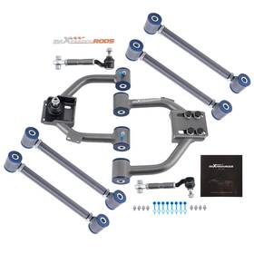 Kwuhy3 Maxpeedingrods Adjustable Front Upper Control Arm Rear Camber Kit For 2003-2007 Honda Accord