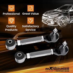 Lb4isa Maxpeedingrods 2pc Rear Upper Adjustable Camber Arms For 2003-2007 Honda Accord 04-08 Acura Tsx