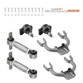 Lfqoy8 Maxpeedingrods Adjustable Front Upper Rear Camber Arm Kit For 92-95 Honda Civic 94-01 Integra