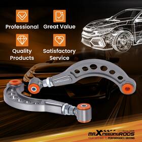 O3n72g Maxpeedingrods 2x Adjustable Rear Upper Camber Arms For 2006-2015 Honda Civic Sedan Lx Ex Dx Si