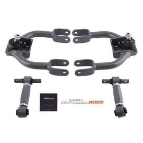 O8d9ux Maxpeedingrods Adjustable Front Upper Rear Camber Arm Kit For 92-95 Honda Civic 94-01 Integra