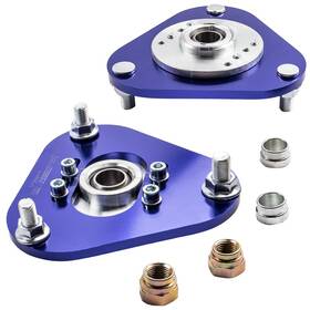 Rgfky7 Maxpeedingrods 2 Pcs Front Coilover Camber Plates Top Hat For Toyota Celica 2000-2006 Blue
