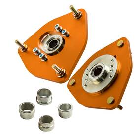 Twv5mf Maxpeedingrods 2 Pcs Front Mount Adjustable Camber Plate Fit Subaru Impreza Wrx 2002-2007