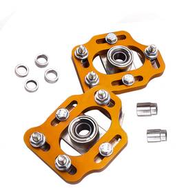 V2jzx7 Maxpeedingrods Adjustable Top Camber Plate Pair Front For Ford Mustang 1980-1988 Caster Mount