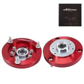Maxpeedingrods V3xjt9 Pair Front Camber Plate Upper Mounts Fit Bmw E46 1998-05 316 320 323 325 328 M3