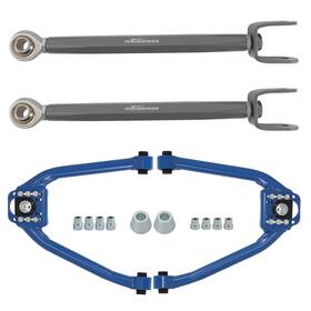 V84tkm Maxpeedingrods Front Upper Camber Arms Rear Toe Kit For Nissan 350z Infiniti G35 Rwd 2003-2009
