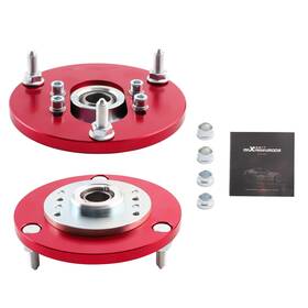 Vjsa1h Maxpeedingrods Pair Front Camber Plate Upper Mounts Fit Bmw E46 1998-05 316 320 323 325 328 M3