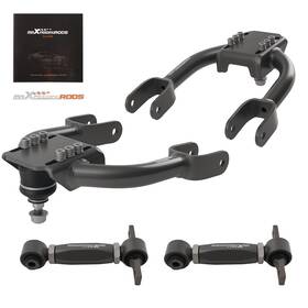 Wzhv36 Maxpeedingrods Front Upper Control Arms With Ball Joints Rear Camber Kit For 94-01acura Integra