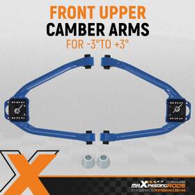 Xiq60z Maxpeedingrods 2x Adjustable Front Upper Camber Control Arms Set For Nissan 350z Z33 2003-2009