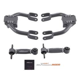Xnr891 Maxpeedingrods 2pcs Front Upper A-arms Rear Camber Kit For Honda Civic Del Sol Acura Integra